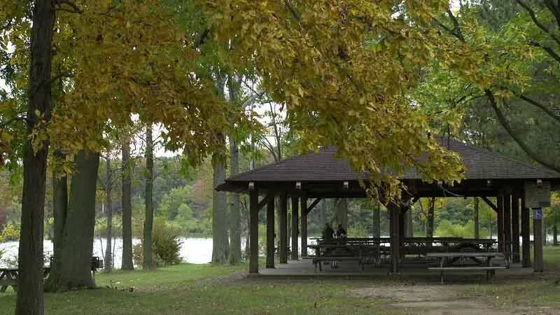 Findley State Park campground in the Cuyahoga Valley